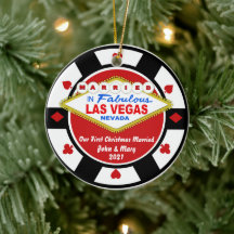 Verheiratetes Vegas Ornament 2021
