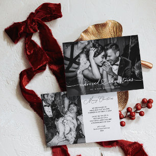 Verheiratetes Weihnachten Elegantes Foto für Neu