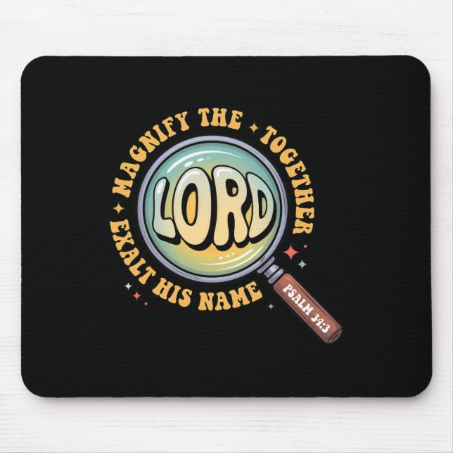 Verherrlicht den Herrn Bibelvers Verherrlicht Vbs  Mousepad (Vorne)