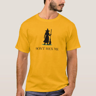 Verhex mich nicht Hexe Gadsden-Flaggen-Parodie T-Shirt