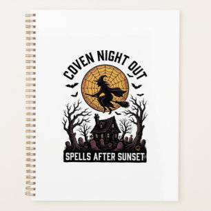 Verhexte Coven-Shirt Vintage Hexenhaus Halloween Planer