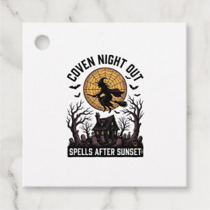 Verhexte Koven-Shirt Vintage Hexenhaus Halloween Geschenkanhänger