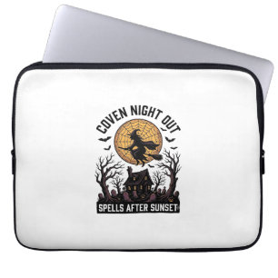 Verhexte Koven-Shirt Vintage Hexenhaus Halloween Laptopschutzhülle