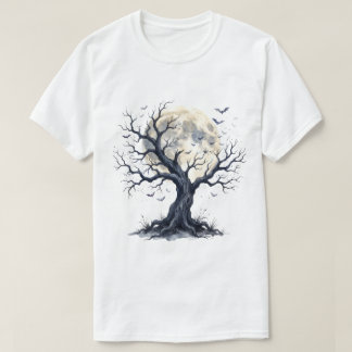 Verhexter Baum unter dem Vollmond T-Shirt
