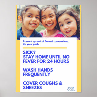 Verhinderung der Verbreitung von Viren 🦠 in Kinde Poster