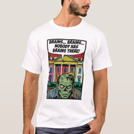 Verhungern auf dem Gipfel: Kein Gehirn Pop-Art Zom T-Shirt