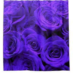 Veri peri periwinkle blaue lila Rose Duschvorhang