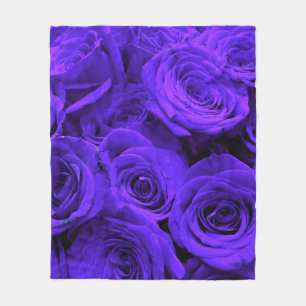 Veri peri periwinkle blaue lila Rose Fleecedecke