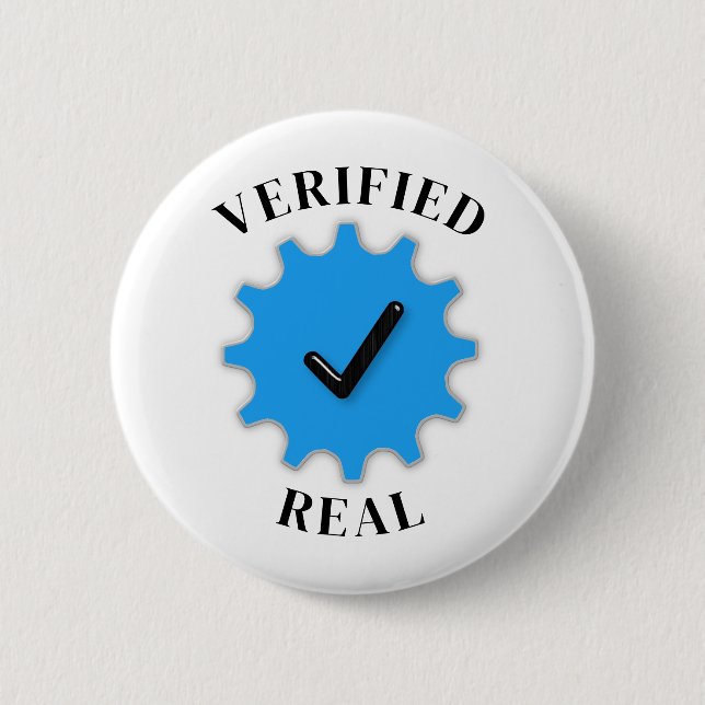 Verified Real Button (Vorderseite)
