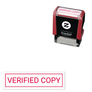 Verifizierter Kopie Büroschablone Permastempel