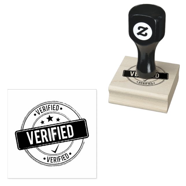 VERIFIZIERTER Kreisförmiger sauberer Eindruck Jet  Gummistempel (Stempel)