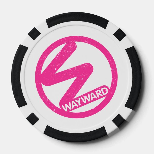 Verirrte Spielkarten Pokerchips (Rückseite)