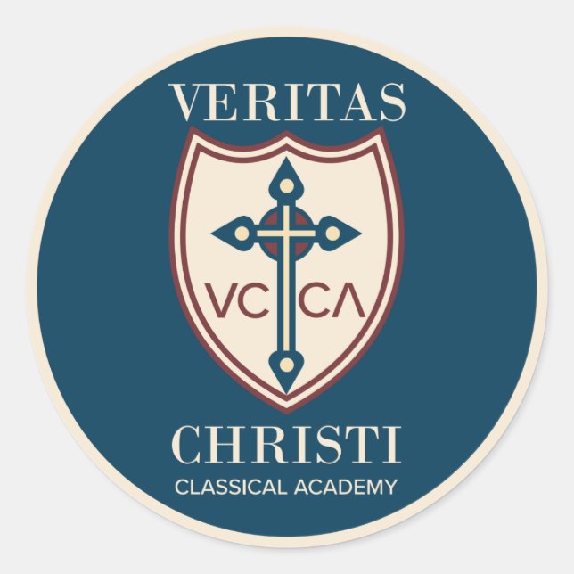 Veritas Christi Classical Academy 3in Stickers (Vorderseite)