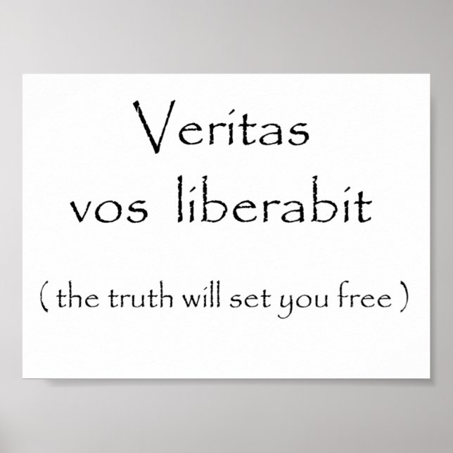 Veritas vos liberabit-poster poster (Vorne)