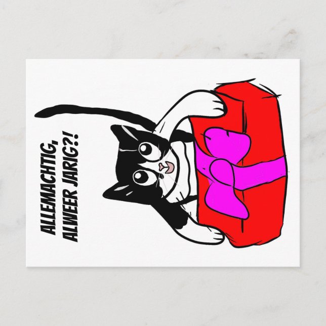 verjaardagskaart met Yuki / birthdaycard  Postkarte (Vorderseite)