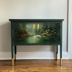 Verjüngung von zwei Schwänzen im Wasser-Dekoupage- Geschenkpapier Set