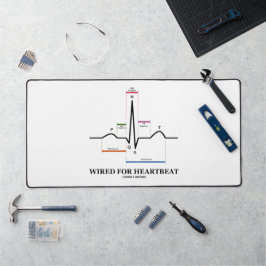verkabelt für Heartbeat ECG/EKG Sinus Rhythmus Schreibtischunterlage