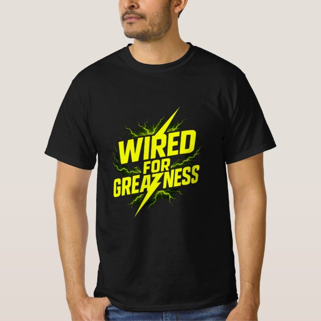 verkabelt für T - Shirt "Groß" - Kühne Elektriker (Vorderseite)