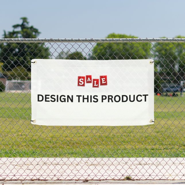 VERKAUF! Banner - 1.6'x3' - Außenbanner mit Metall (Insitu)