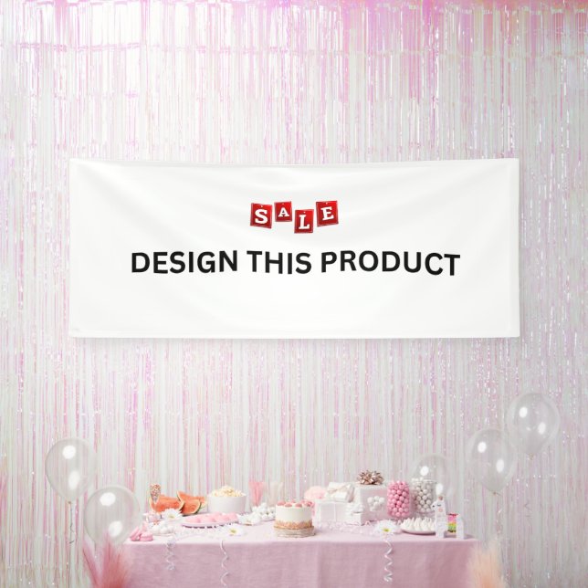 VERKAUF! Banner - 4'x10' - Innenbereich - Benutzer (Party)