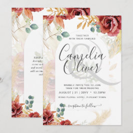 VERKAUF! Boho Burgundy Gold Floral Country Stallfa