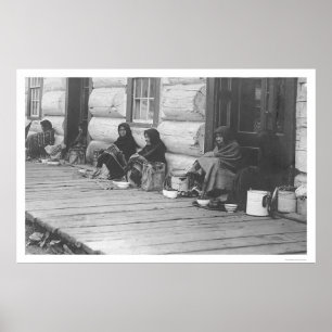 Verkauf der Beeren in Alaska 1905 Poster