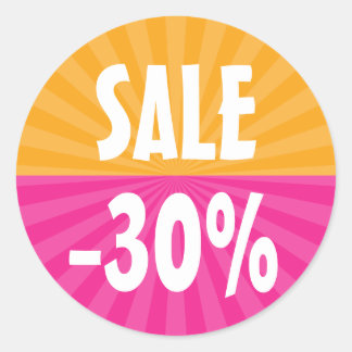 Verkauf/Discount-Aufkleber Runder Aufkleber