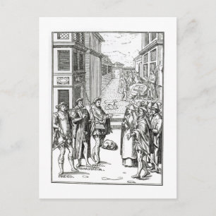 Verkauf durch Stadtausrufer, nach einem Postkarte