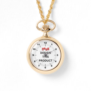 VERKAUF! Gold Necklace Watch - Personalisiert Armbanduhr