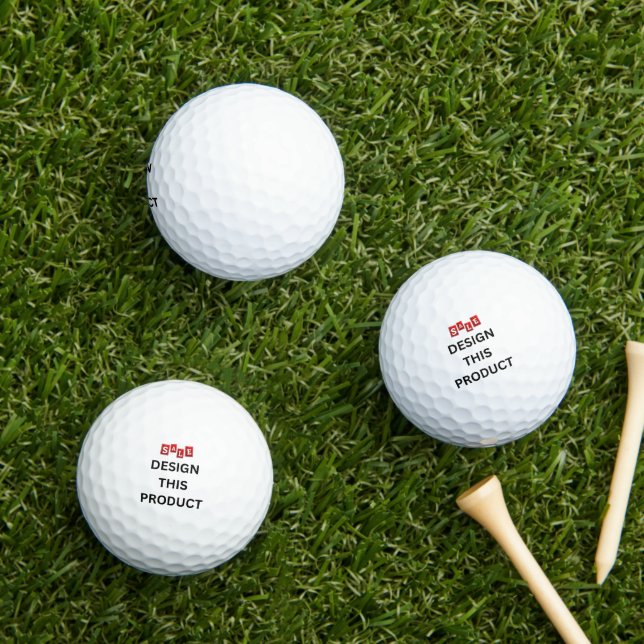 VERKAUF! Golf Balls - 3 Pack - Custom Golfball (Insitu Gras)