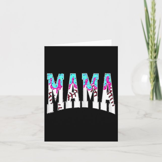 Verkauf Mama Coquette Bow Game Day Mama Mutter 7 Karte (Vorderseite)
