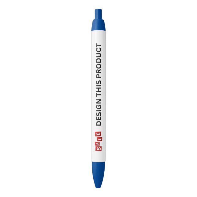 VERKAUF! Pen - Blau Tinte - Custom - Blau - Set vo Kugelschreiber (Vorderseite Vertikal)
