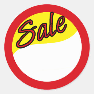 Verkauf Runder Aufkleber