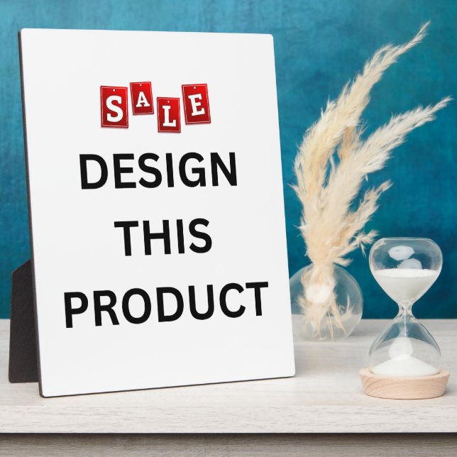 VERKAUF! Tabletop Plaque mit Easel 8x10 - Custom Fotoplatte (Seite)