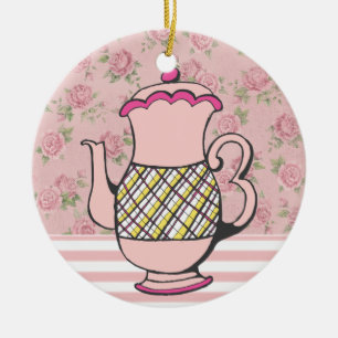 Verkauf! Tea Time Keramikornament