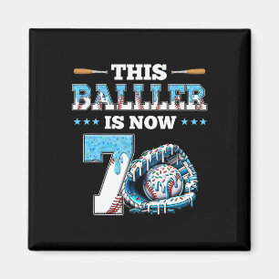 Verkauf Tropfen 7. Geburtstagsparty Boy Sport Fan  Magnet