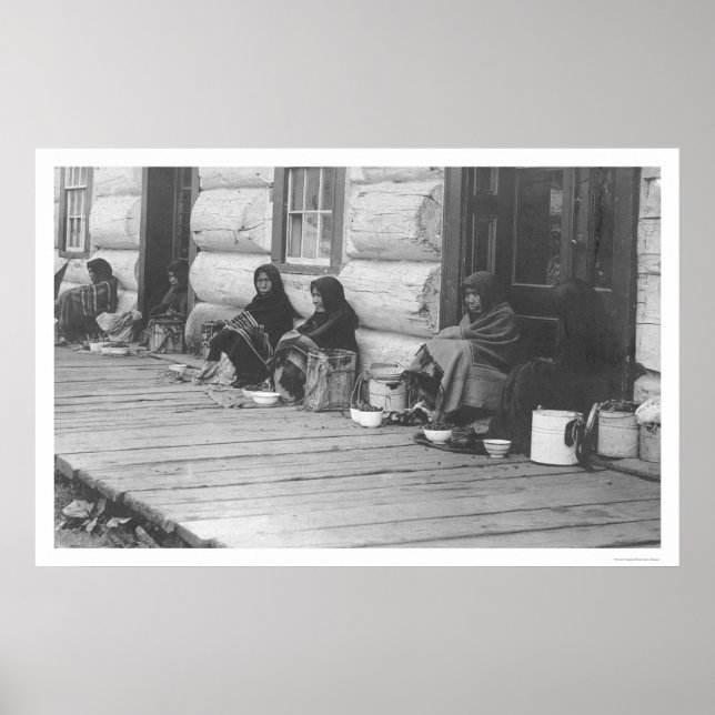 Verkauf von Berries in Alaska 1905 Poster (Vorne)