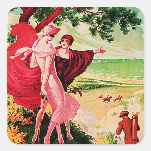 Verkauf von Buttonen Quadratischer Aufkleber (Vorderseite)
