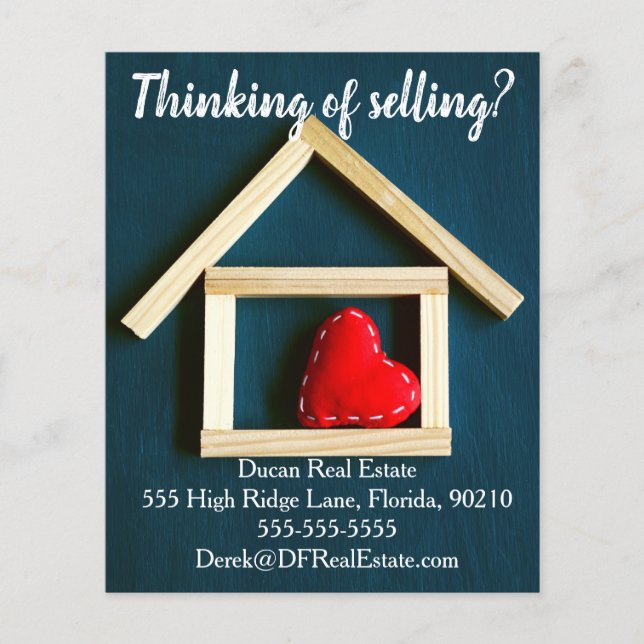 Verkauf von E-Mail-Verweisung Real Anwesen Marketi Flyer (Vorne)