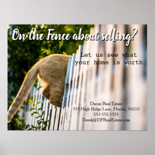 Verkauf von E-Mail-Verweisung Real Anwesen Marketi Poster