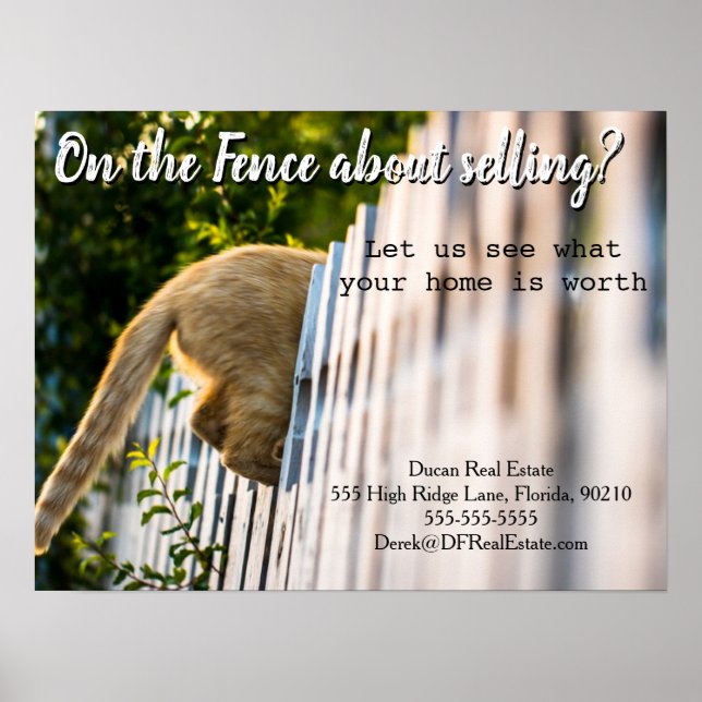 Verkauf von E-Mail-Verweisung Real Anwesen Marketi Poster (Vorne)