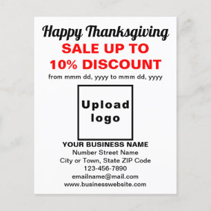 Verkauf von Erntedank im weißen Flyer