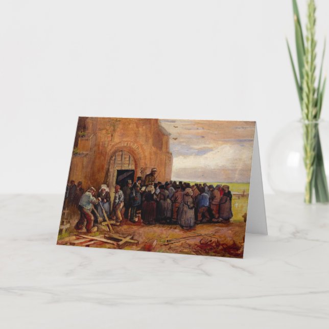 Verkauf von Gebäude Scrap von Vincent van Gogh Karte (Vorderseite)