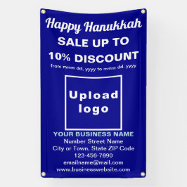 Verkauf von Hanukkah auf blauem Banner