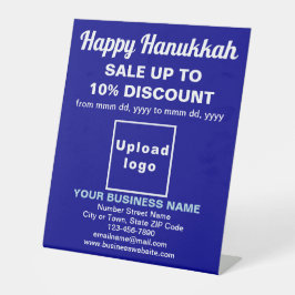 Verkauf von Hanukkah auf Blue Pedestal Sockelschild