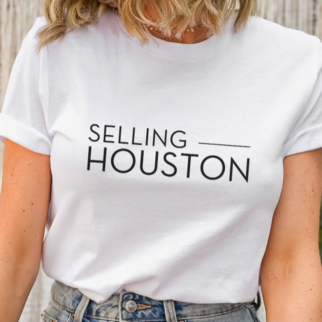 Verkauf von Houston - Verkauf von Sunset T - Shirt (Selling Houston Shirt like Selling Sunset the show)