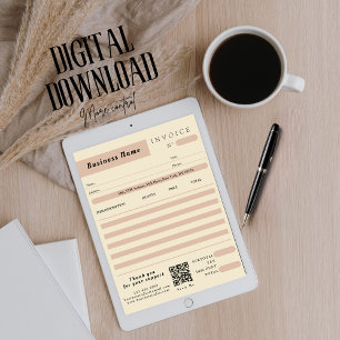 Verkauf von Rosa Creme Rechnungsstellung für klein Karte