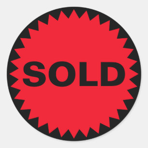 Verkauf von Tag Runder Aufkleber