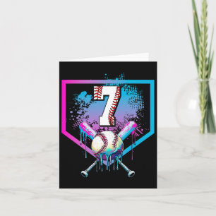Verkauf von Tropfen 7. Geburtstag Zuhause Plate Bo Karte