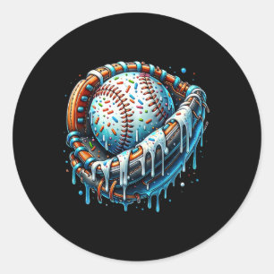 Verkauf von Tropfen Ice Creme Sprinkles Handschuh  Runder Aufkleber